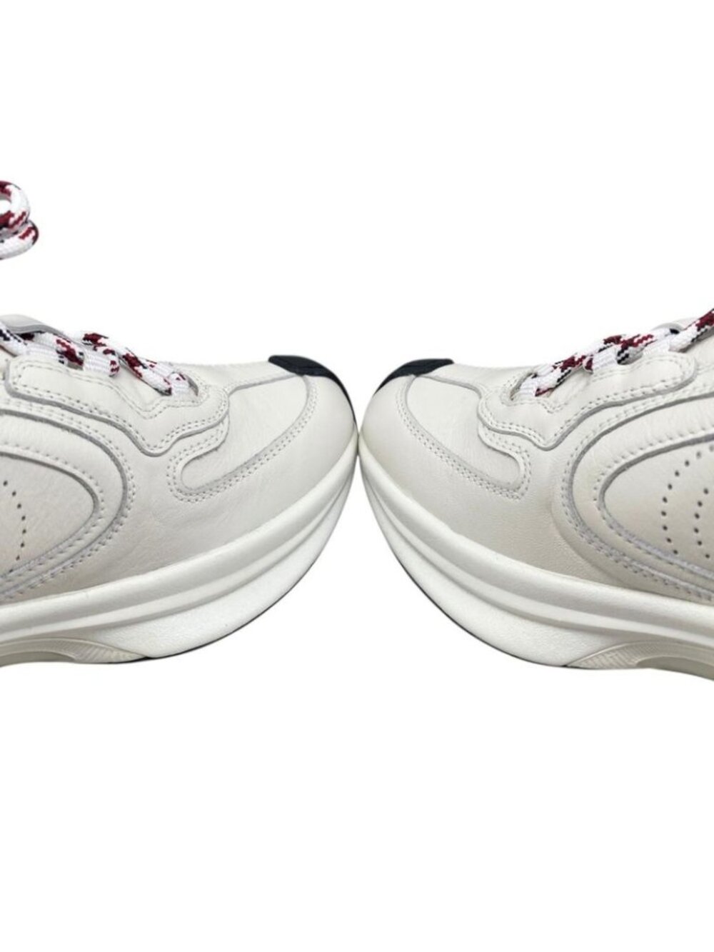 Gucci Sneakers Gglogo 34.5 Leather White Pink Green - Picture 7 of 15